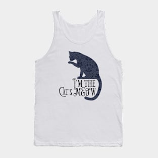 The Cat's Meow Kitty Cat Lover's Design Tank Top